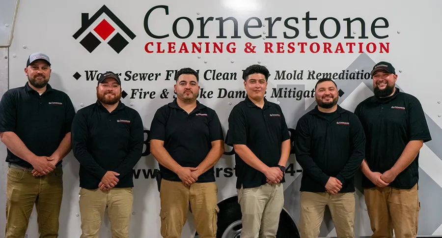 Cornerstone Cleaning and Restoration Team by Vehicle