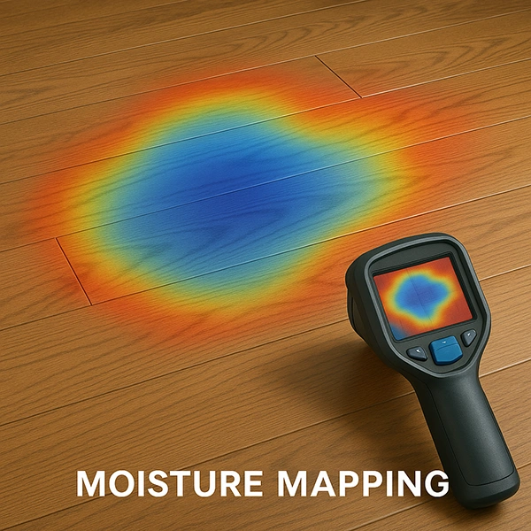 Moisture Mapping Hardwood Floor Water Damage